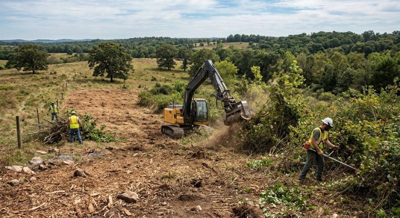 Hill Clearing in Cumming, GA